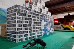 No Litoral, AIFU apreende mais de 1,3 mil maços de cigarros, uma arma de fogo e munições