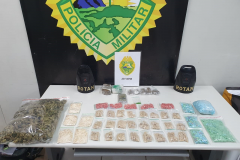 Na Capital do estado, PM prende dois homens e apreende mais de 3,4 quilos de drogas na CIC
