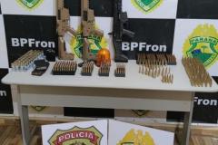 BPFron e PF realizam grande apreensão de drogas e armas.