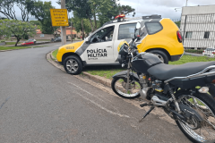 OPERAÇÃO DO COTAMOTRAN APREENDE MOTO COM SINAL IDENTIFICADOR ALDULTERADO E DROGAS