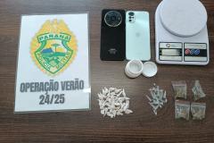 Os dois indivíduos identificados como responsáveis pela atividade criminosa foram detidos e encaminhados