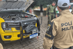 POLICIAIS DO BPTRAN REALIZARAM CURSO DE DIREÇÃO DEFENSIVA OFF-ROAD E OPERAÇÃO DAS NOVAS VIATURAS RANGER 4X4