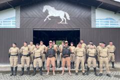 O coronel Jefferson Silva, acompanhado pelo Chefe do Estado-Maior, coronel Paulo Roberto Lima, realizaram encontros para acompanhar de perto as atividades 