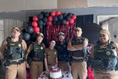 Fã mirim da PMPR ganha festa especial