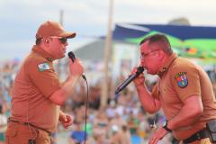 Banda da Polícia Militar do Paraná (PMPR) se apresentou no Palco Sunset