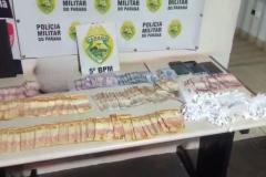 Polícia Militar do Paraná prende homem com grande quantidade de droga e dinheiro em Londrina