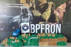 PMPR apreende mais de 900 quilos de maconha no fim de semana na fronteira