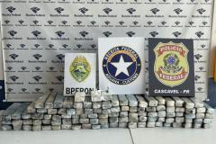 Em ação conjunta, PMPR apreende um menor, um veículo e maconha em Toledo