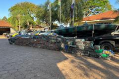 Polícia Militar do Paraná apreende mais de duas toneladas de maconha em embarcações no Rio Paraná