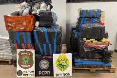 PMPR apreende carro e mais de uma tonelada de maconha em Foz do Iguaçu