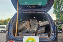 Polícia Militar do Paraná apreende 735 quilos de maconha e recupera veículo furtado em rodovia, no oeste do estado