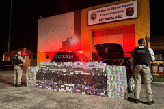 PMPR apreende cigarros eletrônicos contrabandeados em Cafezal do Sul