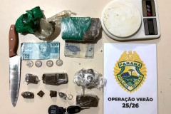 Substância análoga a maconha apreendida em Pontal do Paraná