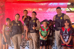 Patrulha Maria da Penha realiza palestra sobre violência doméstica em comunidade indígena de Abatiá