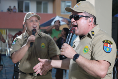 Banda da PMPR transforma a Colônia de Férias em um verdadeiro show de alegria