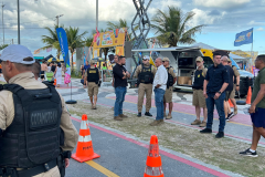 Comandante-Geral da PMPR e SESP acompanham blitz educativa de trânsito em Caiobá