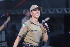 O espetáculo aconteceu no Palco Sunset, instalado no Morro do Cristo