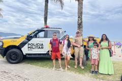 Durante a ação, os policiais militares interagiram de forma direta e acolhedora com moradores e veranistas