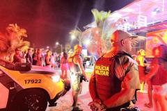 A a Polícia Militar do Paraná (PMPR) manteve forte presença operacional ao longo de todo o evento