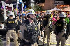 Segurança máxima garantida pela PMPR neste domingo de Carnaval em Matinhos, Morretes e Antonina
