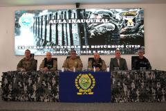 Polícia Militar realiza aula inaugural do XX Curso de Controle de Distúrbios Civis 2026