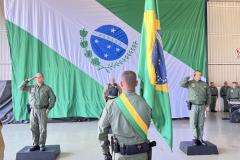 Na ocasião, o tenente-coronel Andrey Müller Iark transmitiu a função ao tenente-coronel Márcio Valim de Souza