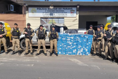 PMPR apreende 2,4 mil maços de cigarros e prende homem após fuga em Mallet