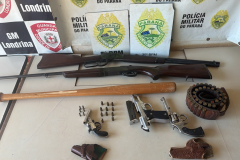 PMPR prende homem e apreende armas de fogo irregulares em Londrina