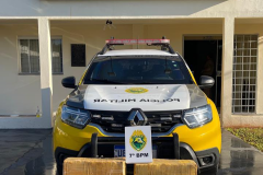 PMPR apreende mais de 72 quilos de maconha em veículo abandonado em Tapejara