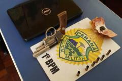 PM apreende drogas, arma de fogo e recupera objetos roubados na região dos Campos Gerais 