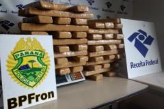 No Oeste do PR, BPFron apreende caixas de cigarros, veículos, embarcações e mais de 58 quilos de maconha
