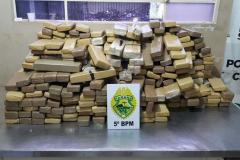 Polícia Militar apreende 268 quilos de maconha e oito veículos em ações distintas no Norte do estado

