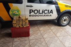 Quase 20 quilos de maconha são apreendidos pelo BPRv em Palotina (PR)