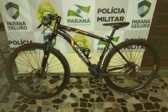 Bicicleta furtada é recuperada e suspeito encaminhado pela PM em Cianorte


