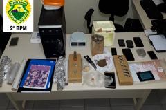 Polícia Militar encaminha três homens suspeitos de tráfico de drogas em Siqueira Campos, no Norte Pioneiro