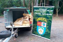 Policiais militares ambientais apreendem pouco mais de 130 quilos de maconha no Oeste do PR