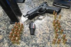 BPFron apreende pistola, mira a laser e 34 munições durante Operação Fronteira Integrada em Foz do Iguaçu