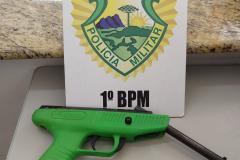 Foragido é capturado e arma de fogo apreendida pela PM em Castro, nos Campos Gerais

