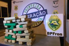 BPFron evita entrada de drogas pela fronteira e apreende mais de 40 quilos de maconha em duas abordagens