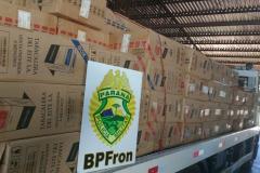 Anabolizantes e cigarros são apreendidos e um carro é recuperado pelo BPFron no Oeste do PR
