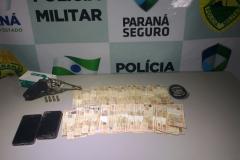 Veículo e objetos são recuperados, revólver é apreendido e dupla encaminhada pela PM após roubo em Cianorte


