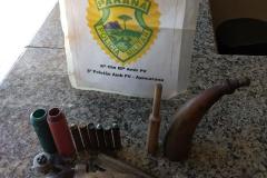 Equipe da Polícia Ambiental apreende garrucha e munições em Lidianópolis (PR)