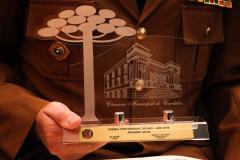 CUritiba, 14 de junho de 2018. Homenagem da Câmara dos Vereadores de Curitiba ao BM Ten.-Cel. Ricardo Silva