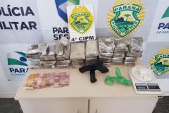 Em Londrina, no Norte do Paraná, Polícia Militar encaminha homem por suspeita de envolvimento com o tráfico de drogas