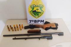 Espingarda é encontrada dentro de mochila no Noroeste do Paraná 