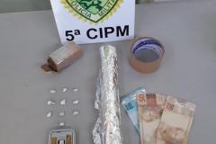 Suspeito de envolvimento com tráfico de drogas é preso pela PM em Cianorte (PR), no Noroeste do estado