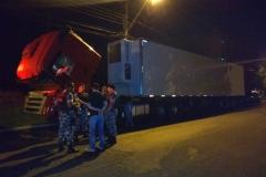Atuação da PM em Cascavel resulta em três caminhões roubados recuperados durante ocorrências distintas