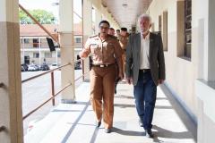 Comandante-Geral da PM recebe visita do vice-governador eleito no Quartel do Comando-Geral da Corporação