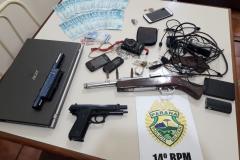 Grupo armado invade residência, rouba eletrônicos, mas é contido pela PM em São Miguel do Iguaçu (PR) 