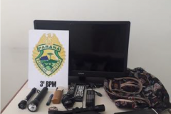 Em situações distintas, PM recupera objetos furtados e cumpre Mandado de Prisão no Sudoeste do estado